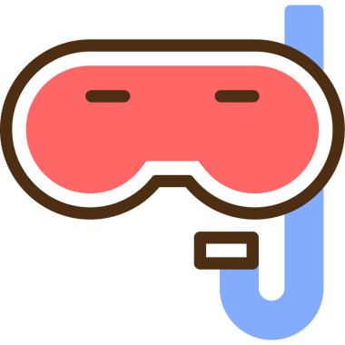 Maske. Web simgesi basit illüstrasyon