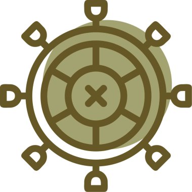 Bir gemi simgesinin vektör çizimi