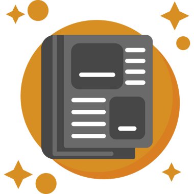 elektronik kitap simgesi modern vektör illüstrasyonu