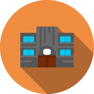 inşaat endüstrisi simgesi düz stil