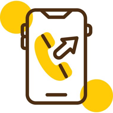 - Telefon. Web simgesi basit illüstrasyon