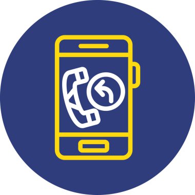 Vektör telefon simgesi illüstrasyonu