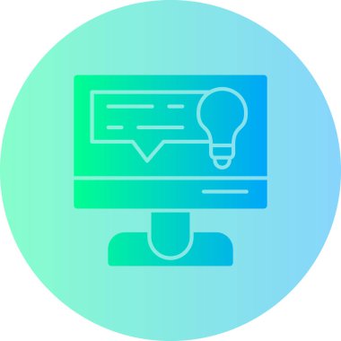 fikir simgesi, vektör illüstrasyon tasarımı