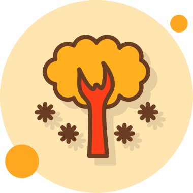 Modern b 'nin vektör illüstrasyonu ağaç simgesinden yoksun