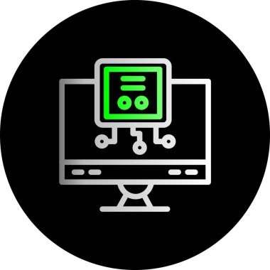 bilgisayar simgesi vektör illüstrasyonu