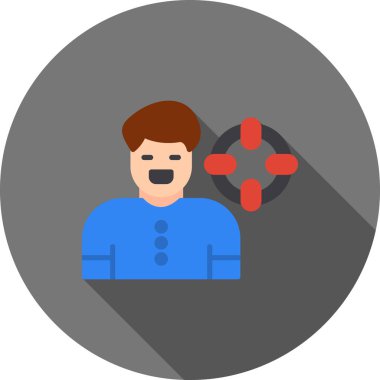 Doktor düz vektör simgesi