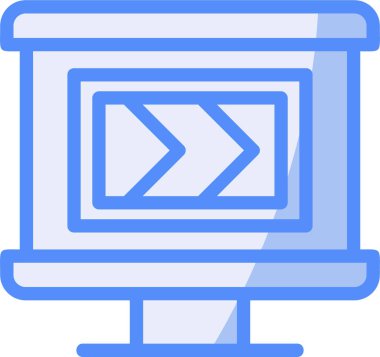 izleyici simgesi, vektör illüstrasyonu