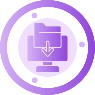 İndir. Web simgesi basit illüstrasyon