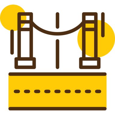 Ahşap çit simgesinin vektör çizimi