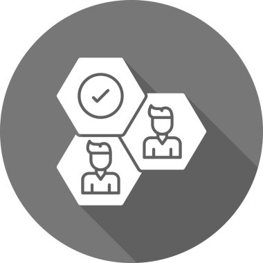 İş yönetimi ikonu. vektör illüstrasyonu