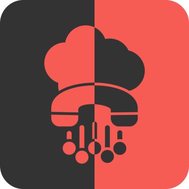 Düz biçimli bulut veri sunucusu veri simgesi