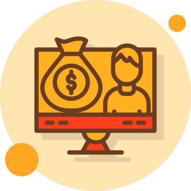 Web & mobil için iş yönetimi düz simgeleri