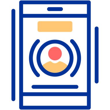 - Telefon. Web simgesi basit illüstrasyon