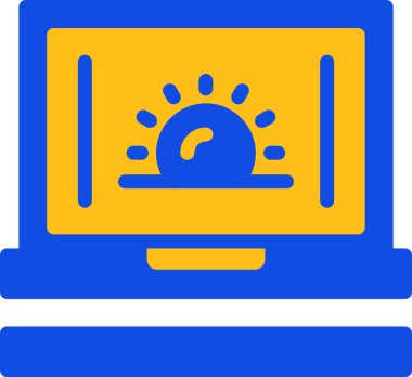 Bilgisayar. Web simgesi basit illüstrasyon