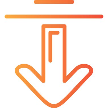 El işaret simgesi vektör çizimi tasarımı