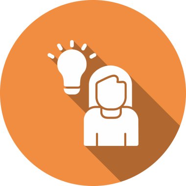 Yaratıcı bir fikir simge vektör çizim