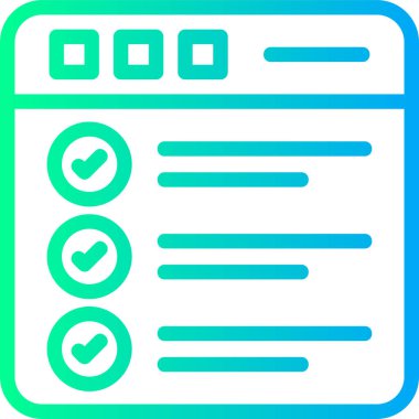 liste simgesi, vektör illüstrasyonu