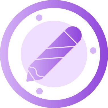 Bir pusula simgesinin vektör illüstrasyonu