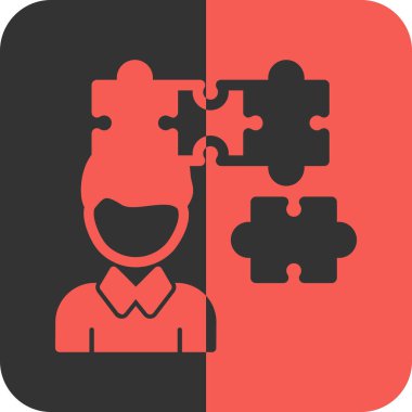 yapboz simgesinin vektör illüstrasyonu