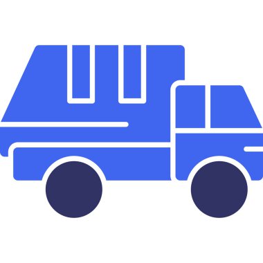 Teslimat. Web simgesi basit illüstrasyon