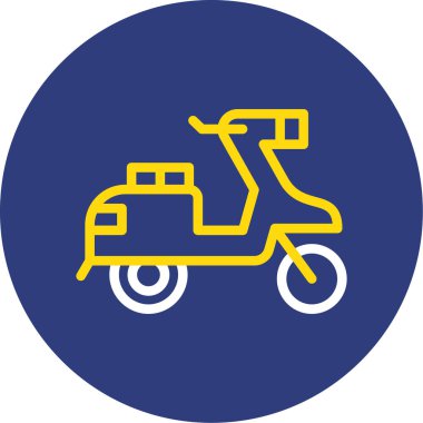 motosiklet simgesi vektör illüstrasyonu