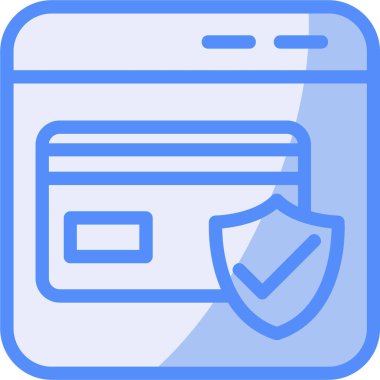 Kredi kartıyla. Basit resimleme