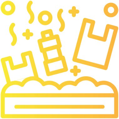 Bir binanın karikatür simgesinin vektör çizimi