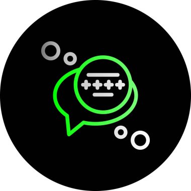 Vektör sohbet simgesi illüstrasyonu