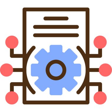 Belge. Web simgesi basit illüstrasyon