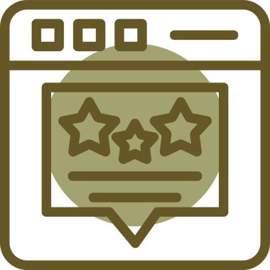 Rozet. Web simgesi basit illüstrasyon