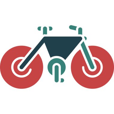 motosiklet simgesi vektör illüstrasyonu