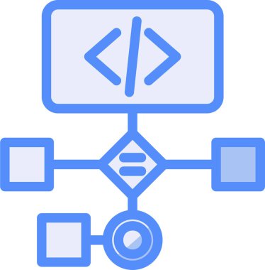 düz biçimli veri kodlama ağ simgesi