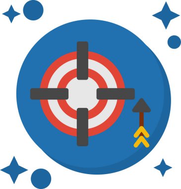  basit hedef vektör simgesi