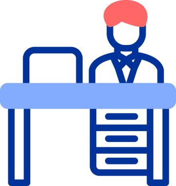 iş simgesi vektör illüstrasyonu