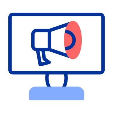 Konuşmacı simgesi. Basit resimleme