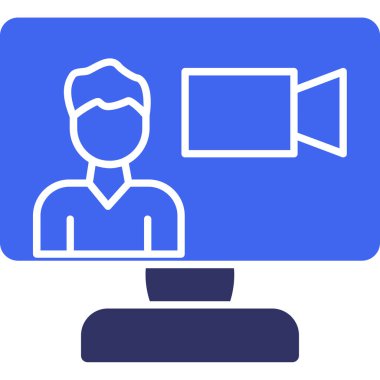 video simgesi vektör illüstrasyonu