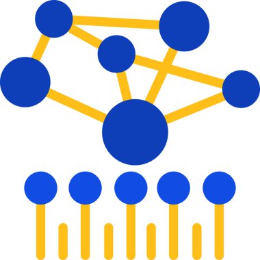 şebeke. Web simgesi basit illüstrasyon
