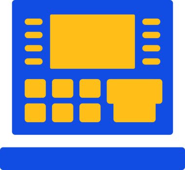 Banka hesap makinesi hesap makinesi simgesi - taslak biçimi