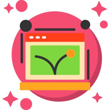 Bilgisayarın vektör illüstrasyonu