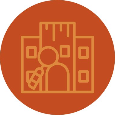 Şato. Web simgesi basit illüstrasyon