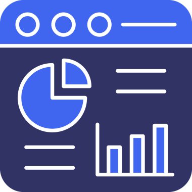 anahat biçiminde analitik iş grafiği simgesi