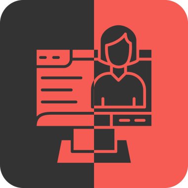 Bir insan simgesinin vektör illüstrasyonu