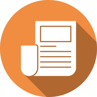 Belge simgesinin vektör illüstrasyonu