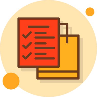 Kontrol listesi simgesi, vektör illüstrasyonu