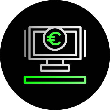 Avro. Web simgesi basit bir illüstrasyon. bankacılık, yatırım, para