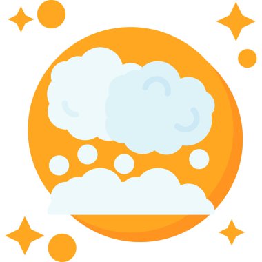 Bulut simgesi vektör illüstrasyonu