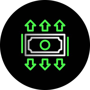 Bir gazın modern bir simgesinin vektör çizimi