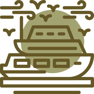 Bir karikatür askeri simgesinin vektör çizimi