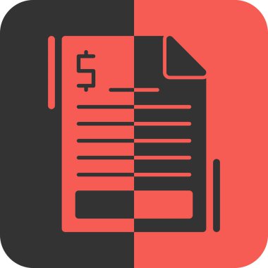 Bill simgesi vektör illüstrasyonu