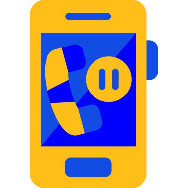 Düz tasarım olarak cep telefonu simgesini ara